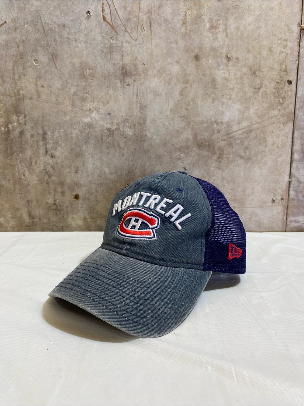 New Era Montreal Canadiens Mesh-Back Baseball Cap - Navy & Gray